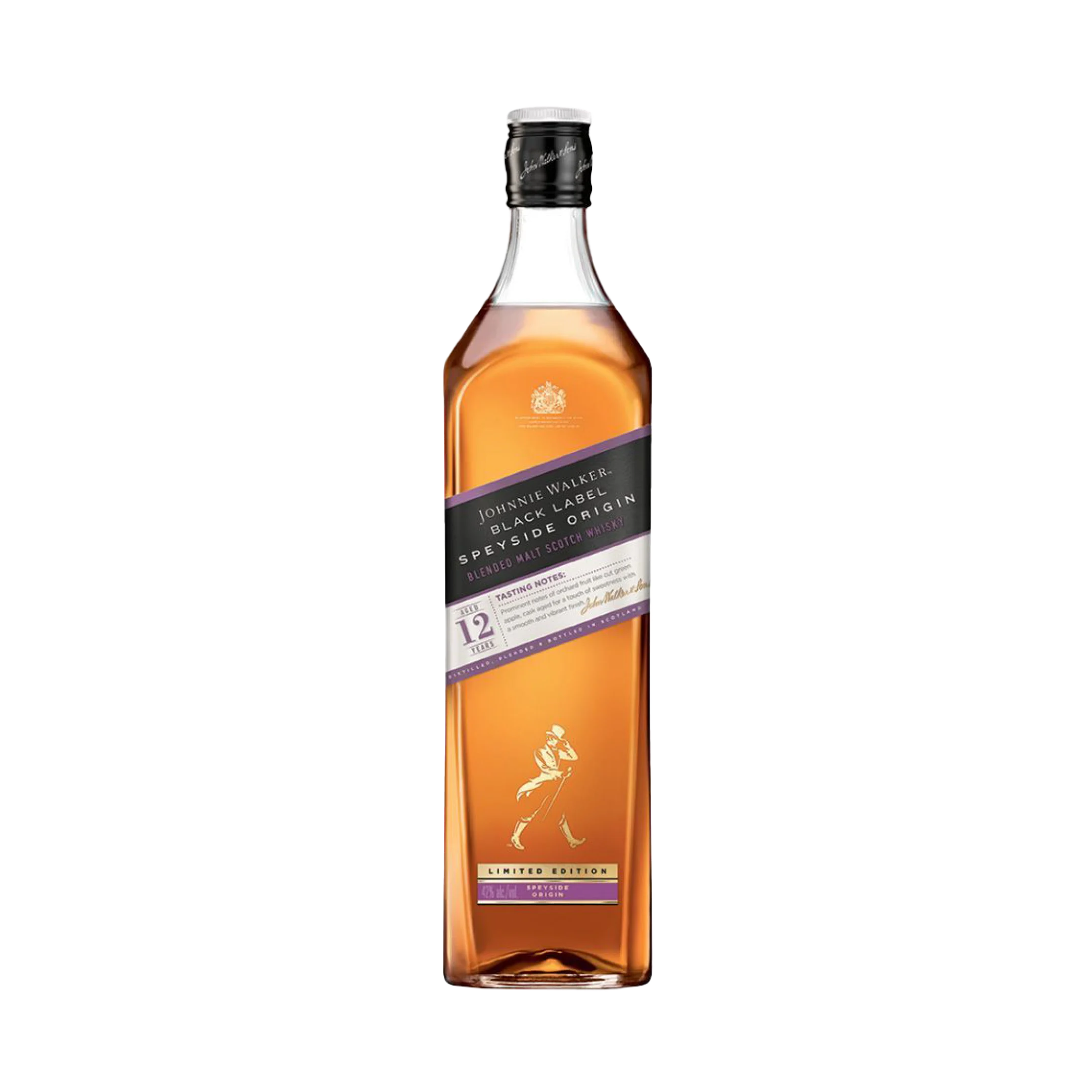 Johnnie Walker Black Label Speyside Origin Blended Scotch Whisky, 1L