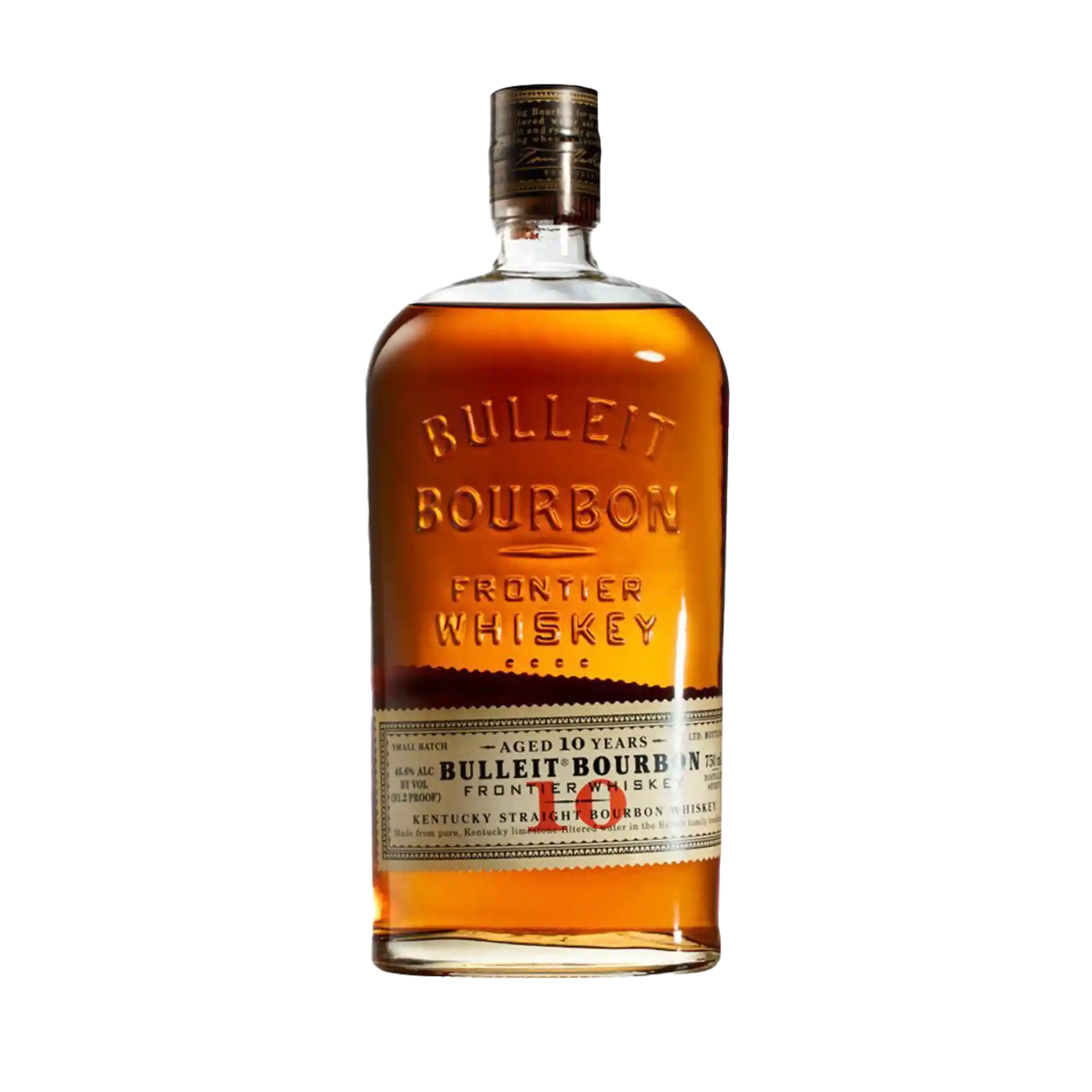 Bulleit Bourbon 10 Year Old Whiskey, 70cl