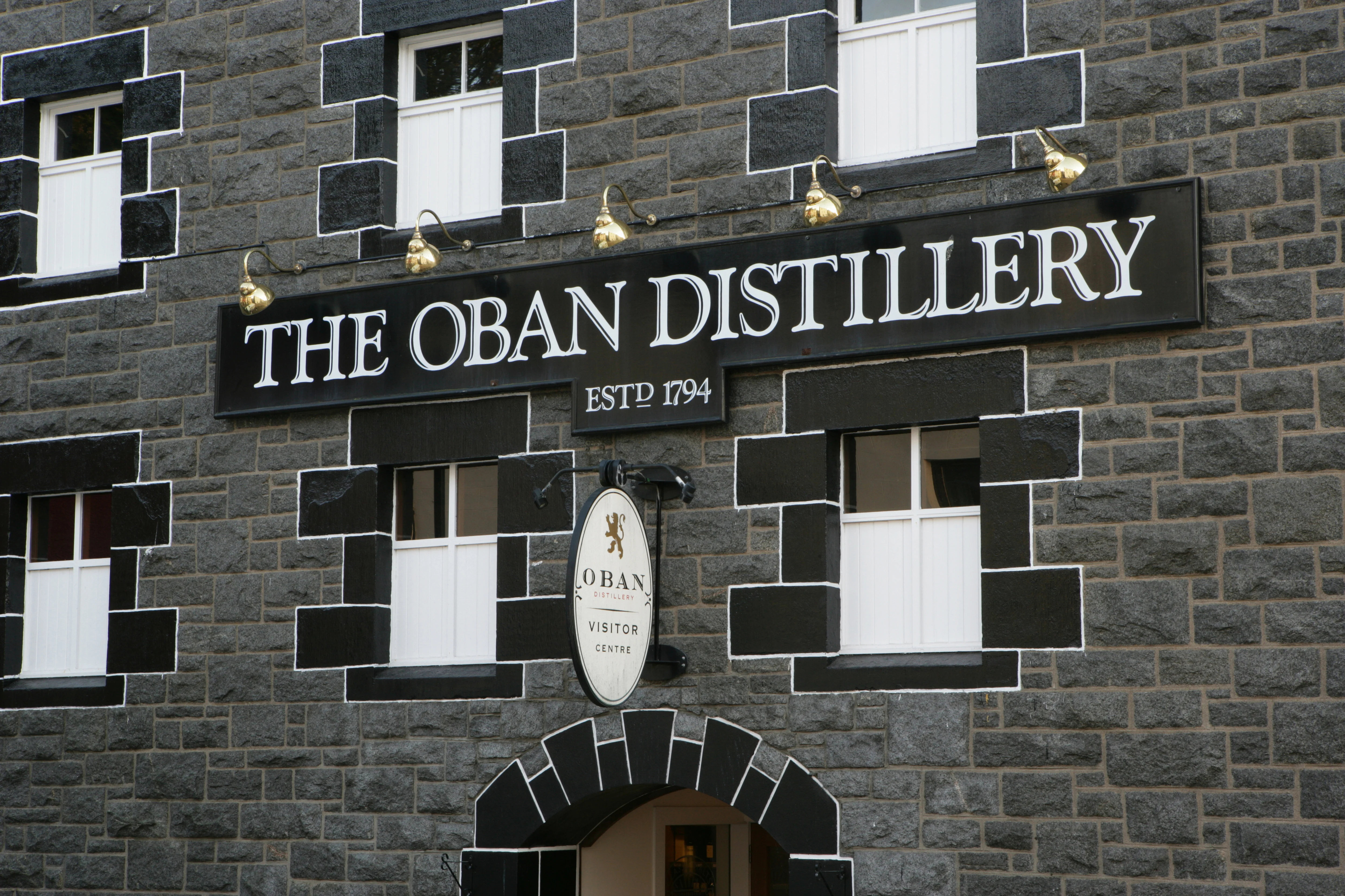Oban Distillery. Exterior of distillery