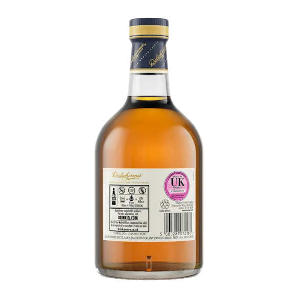 Back bottle view of Dalwhinnie 2022 Distillers Edition Single Malt Scotch Whisky, 70cl