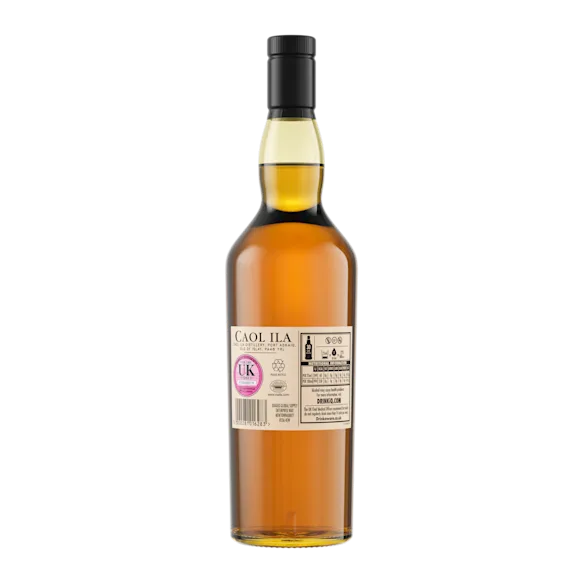 Caol Ila 12 Year Old Single Malt Scotch Whisky, 70cl - Back of Bottle