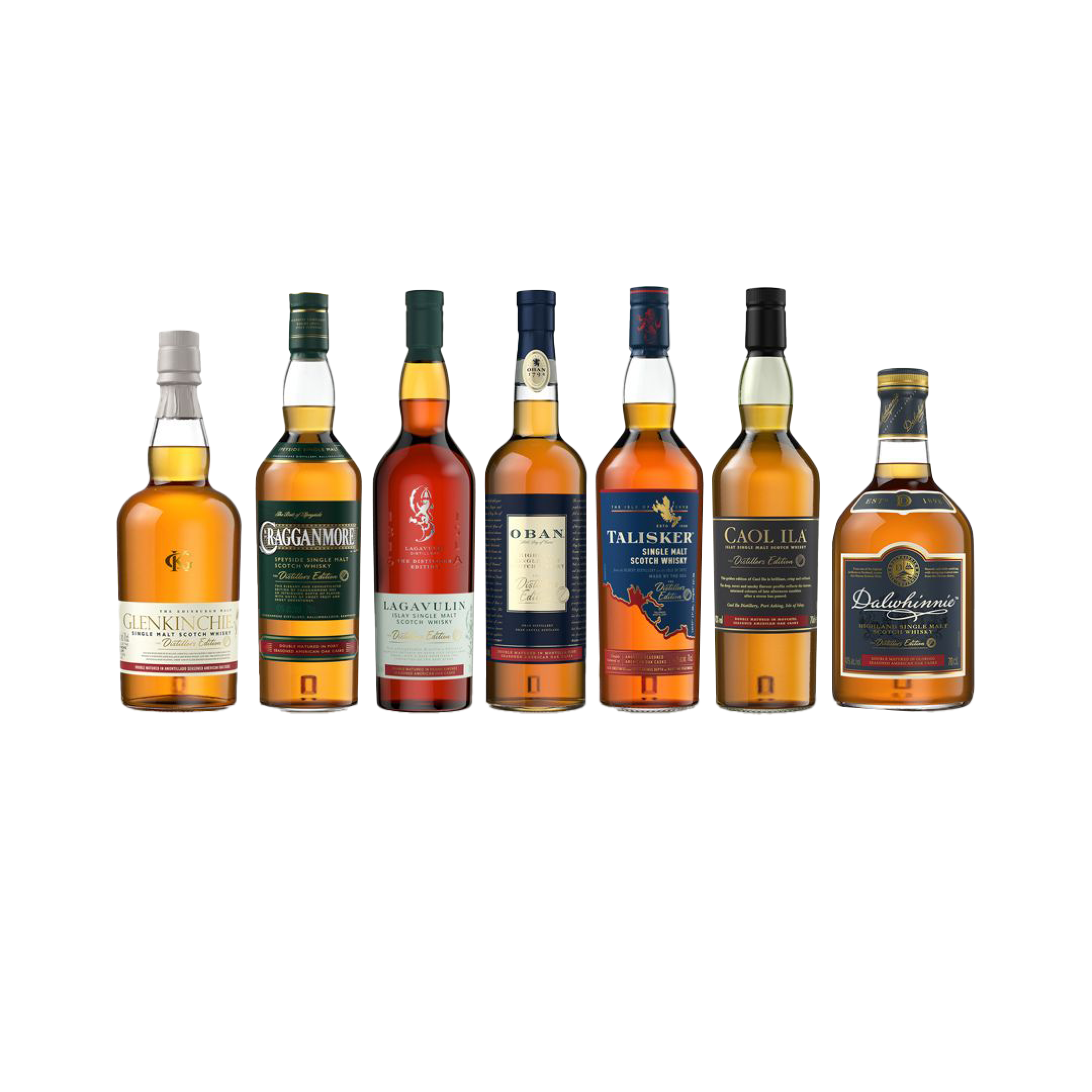 Distillers Edition Single Malt Scotch Whisky Bundle, 7x70cl