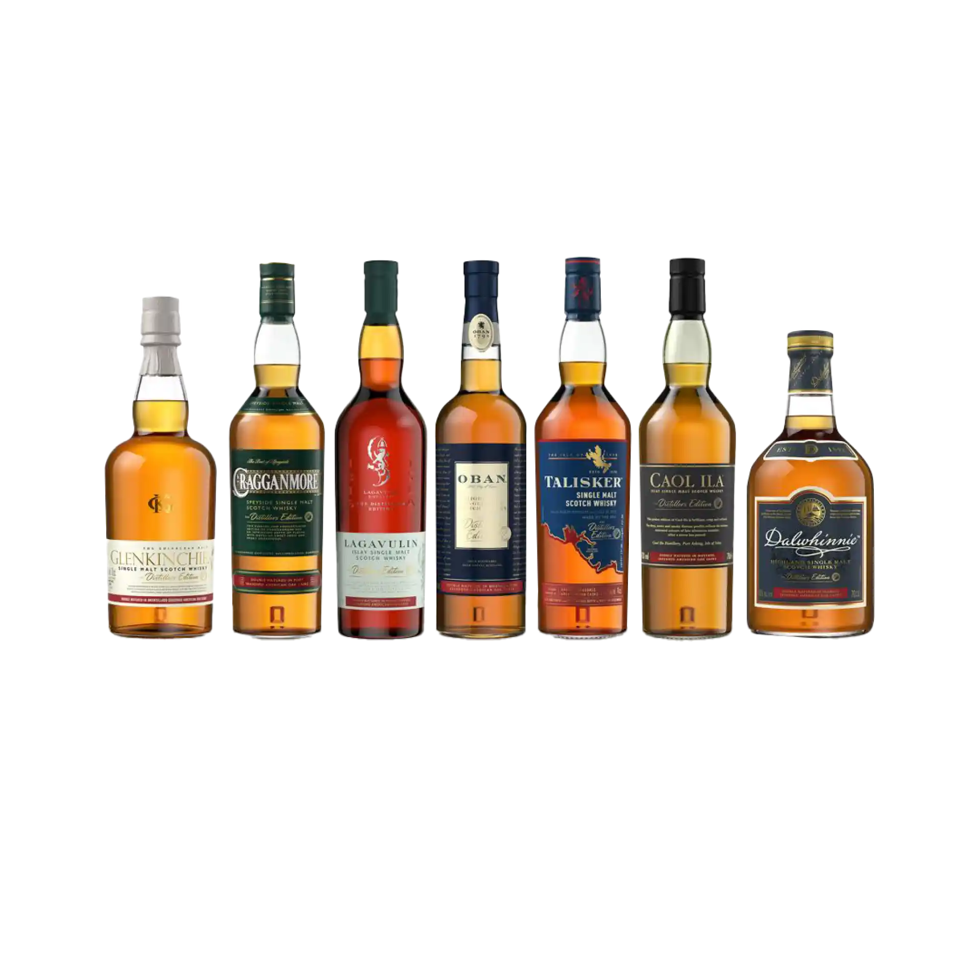 Distillers Edition Single Malt Scotch Whisky Bundle, 7x70cl