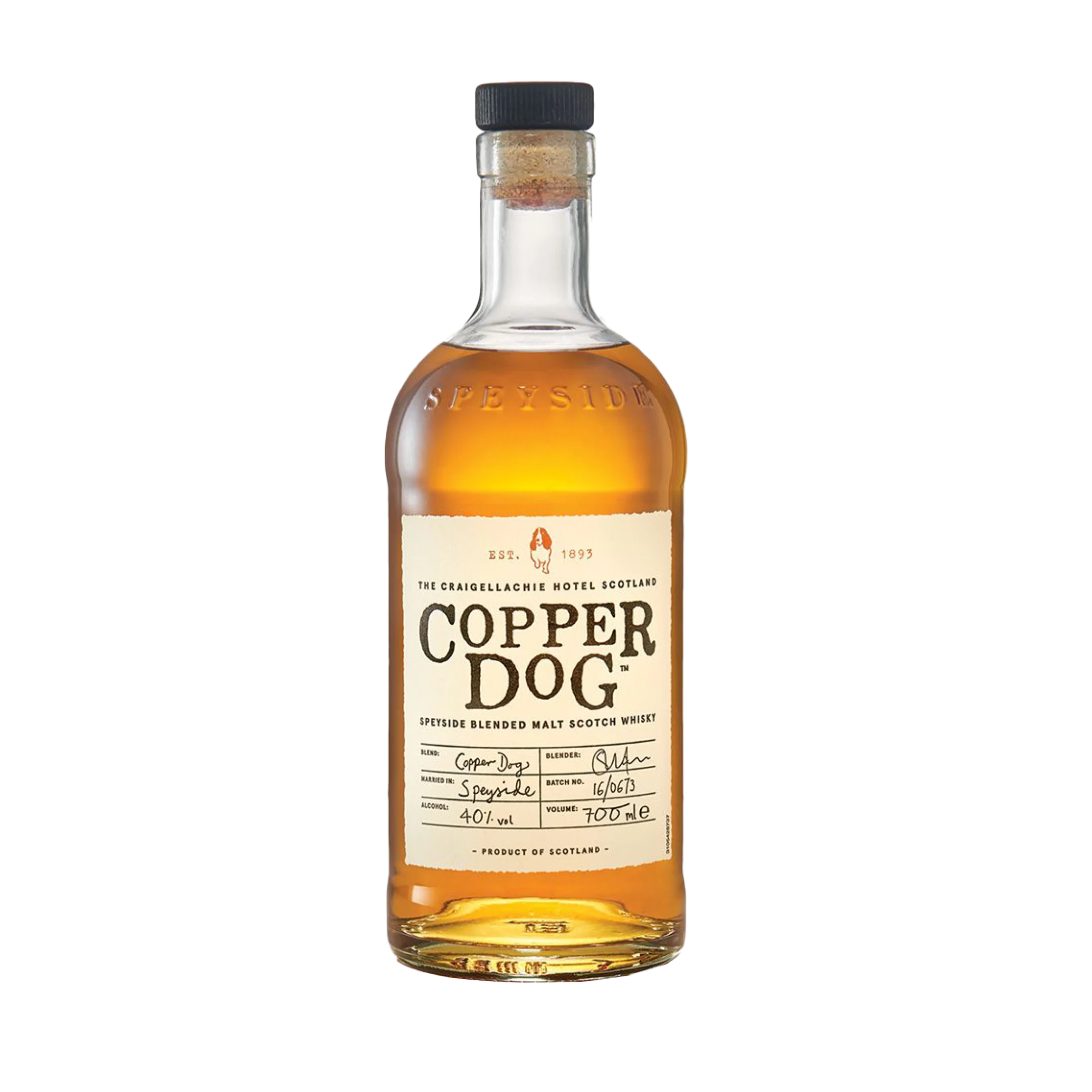 Copper Dog Blended Malt Scotch Whisky, 70cl
