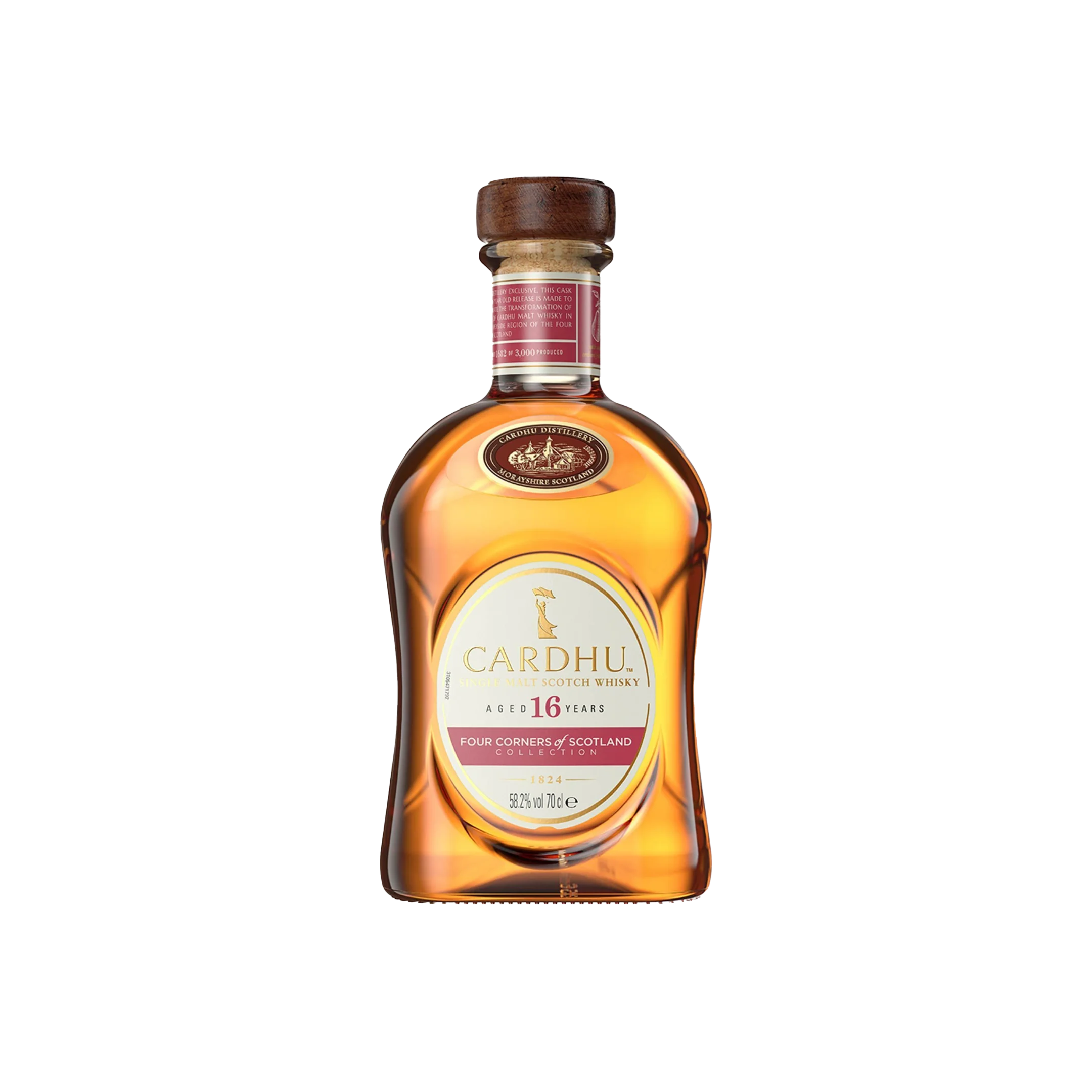 Cardhu 16 Year Old Single Malt Scotch Whisky, The Four Corners of Scotland Collection, 70cl