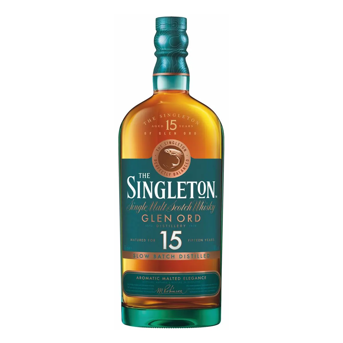 The Singleton of Glen Ord 15 Year Old Single Malt Scotch Whisky Front of the bottle