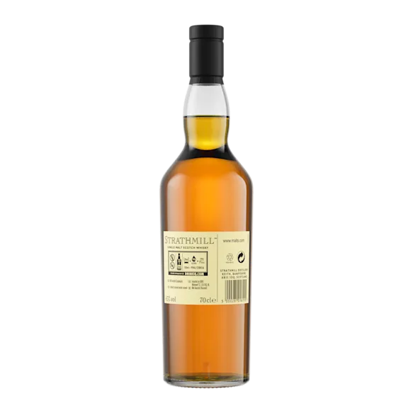 Strathmill 12 Year Old Flora & Fauna Single Malt Whisky, 70cl Back of bottle