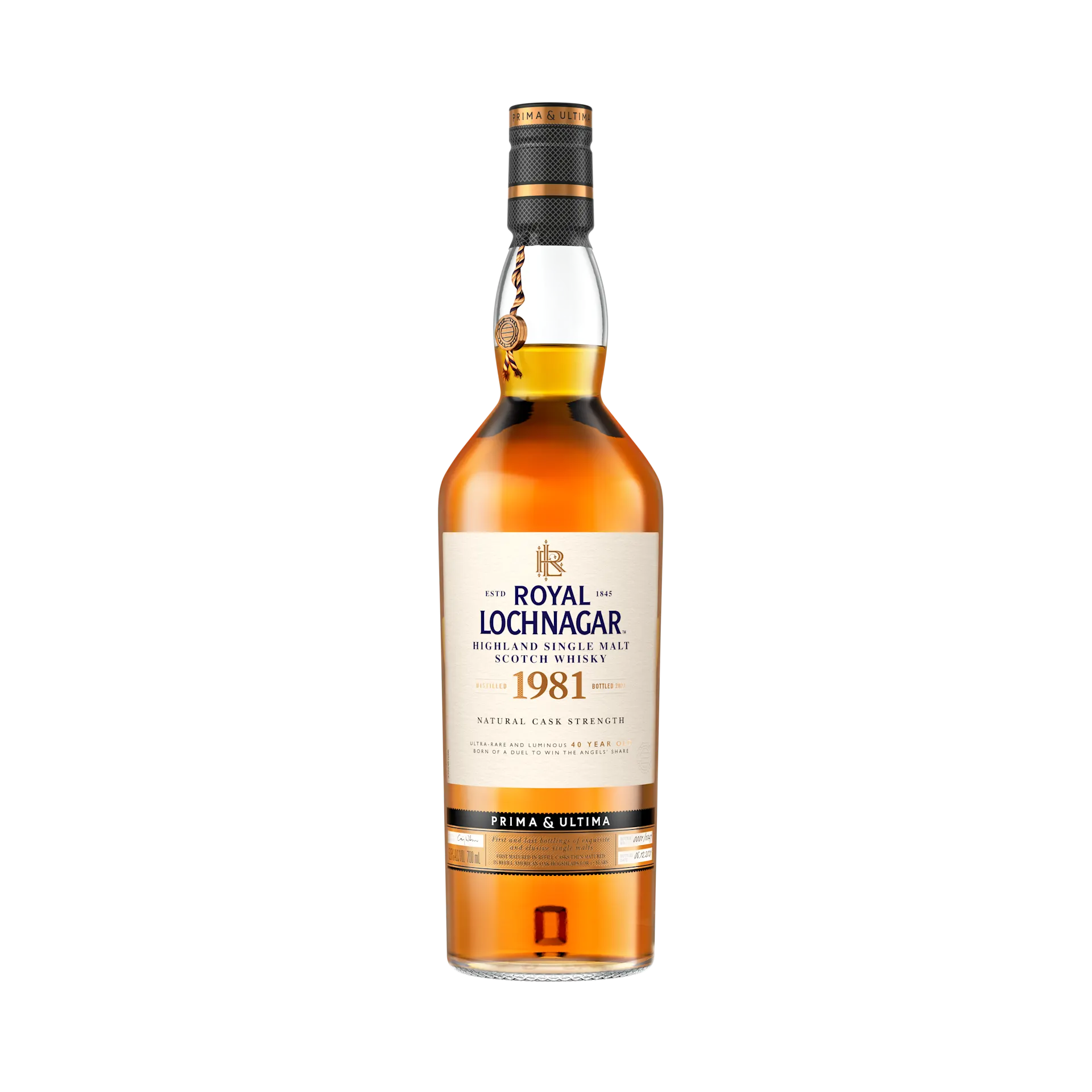  Royal Lochnagar - 1981 Single Malt Whisky - Prima & Ultima Third Release Front of Bottle
