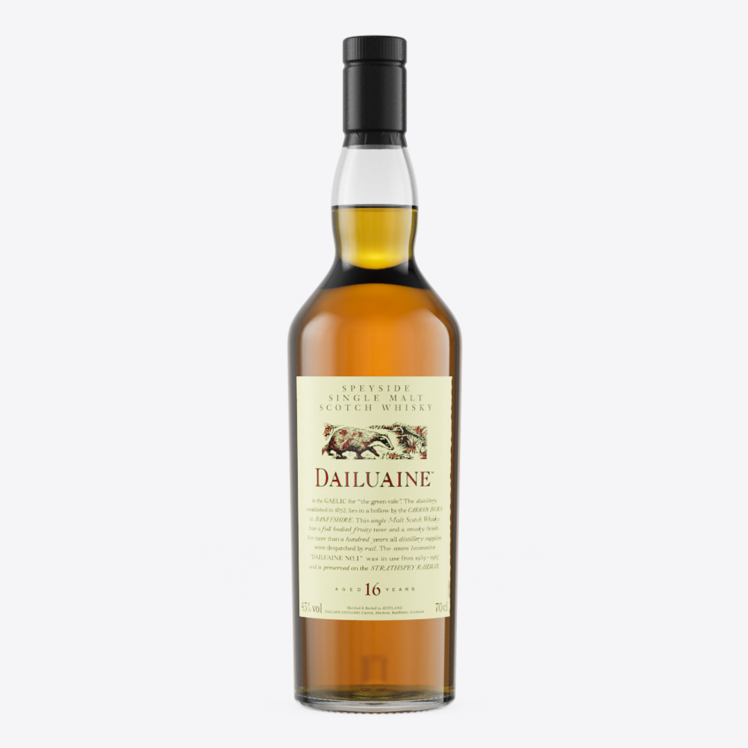 Dailuaine 16 Year Old Flora & Fauna Single Malt Whisky, 70cl - Front of bottle