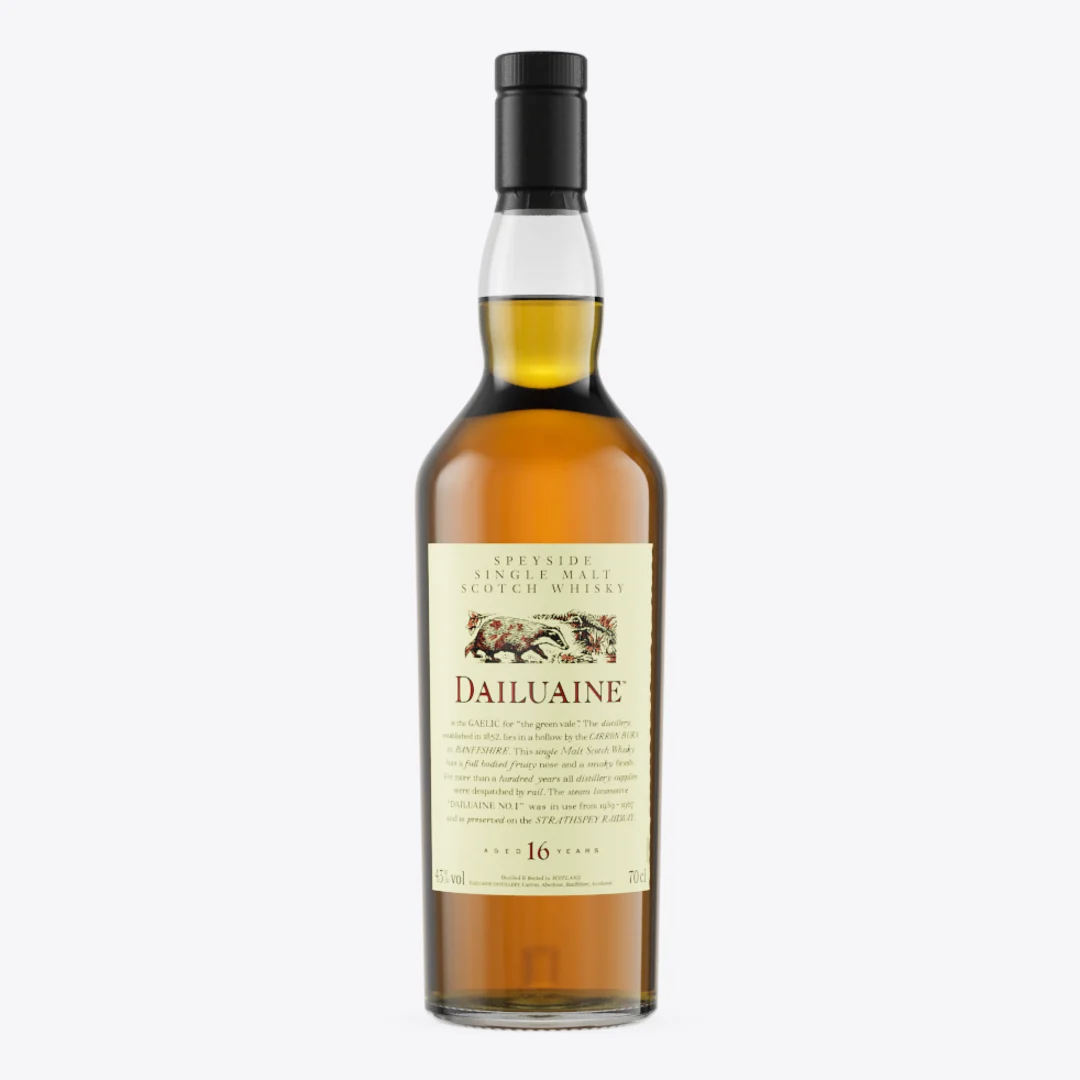 Dailuaine 16 Year Old Flora & Fauna Single Malt Whisky, 70cl - Front of bottle
