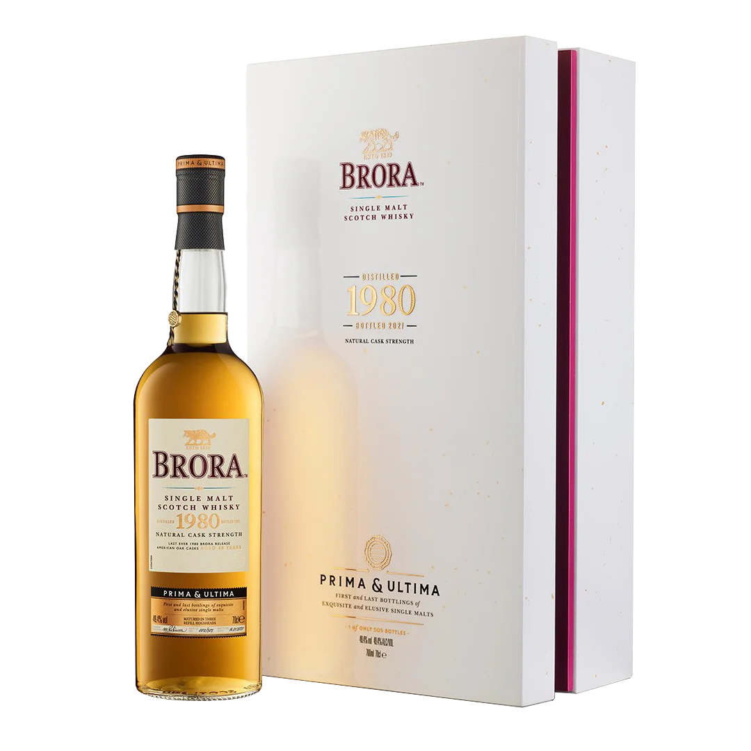 Brora 1980, Prima & Ultima Second Release Bottle and Case