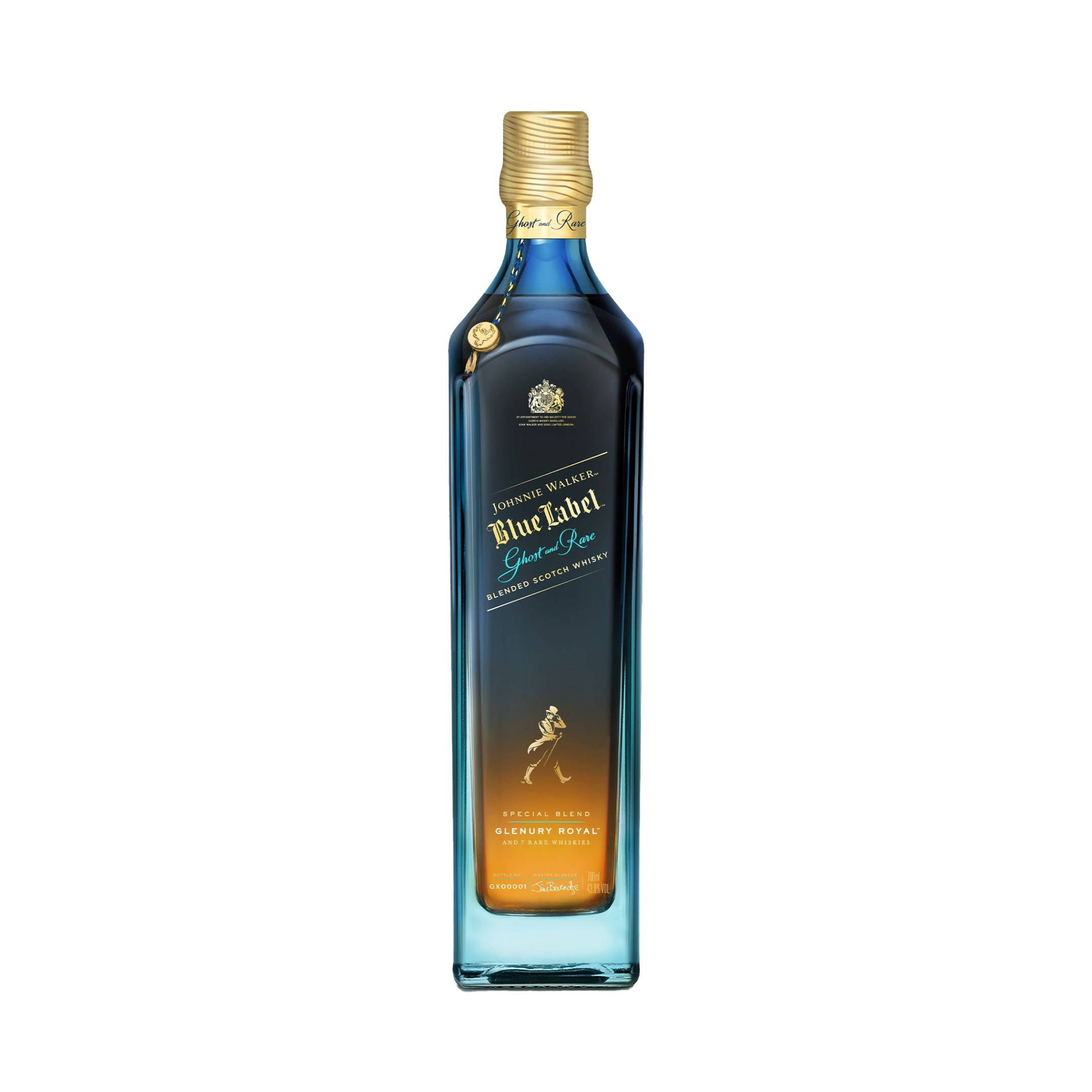Johnnie Walker Blue Label Ghost and Rare Glenury Royal Edition Blended Scotch Whisky, 70cl