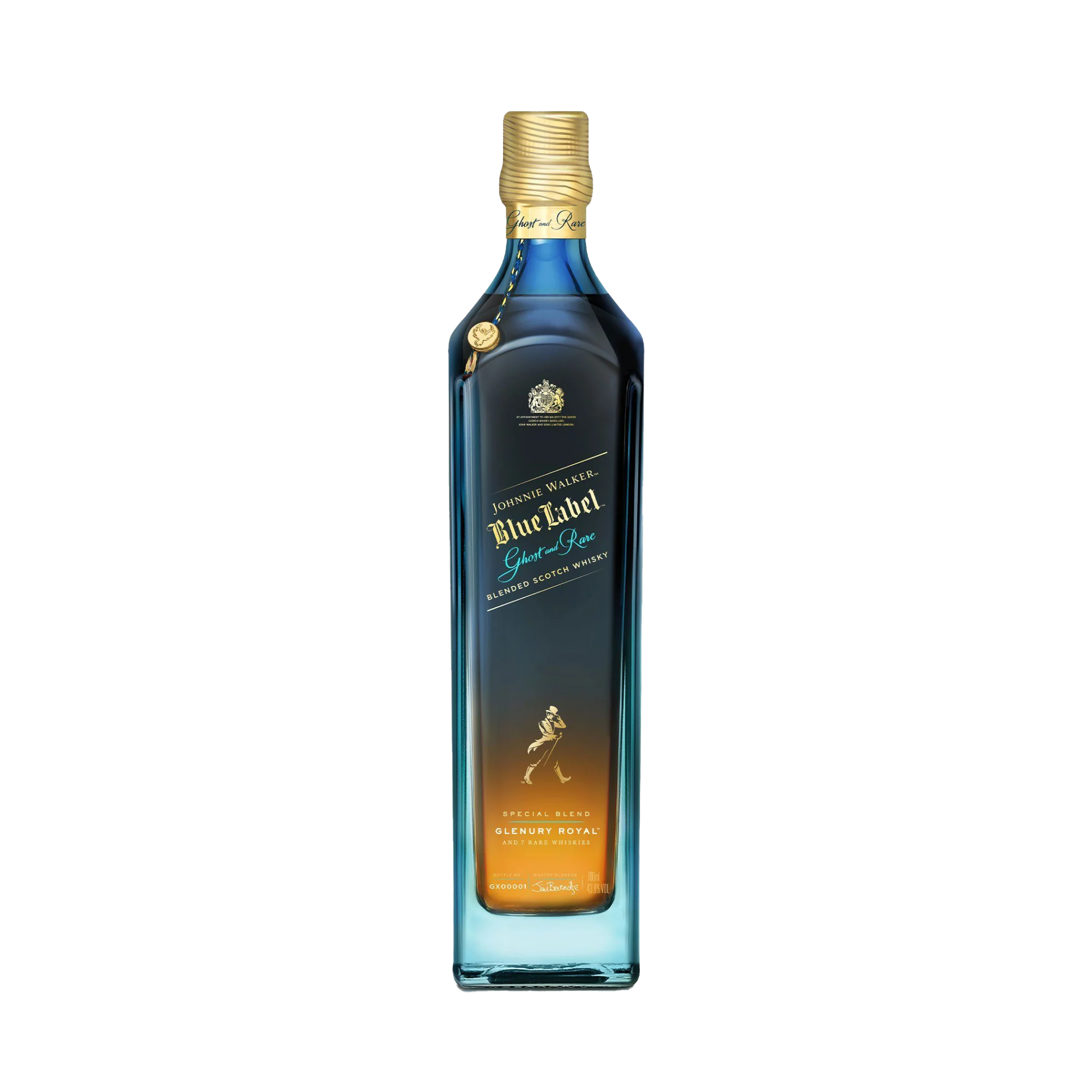 Johnnie Walker Blue Label Ghost and Rare Glenury Royal Edition Blended Scotch Whisky, 70cl