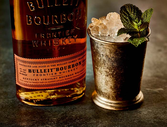 Mint Julep cocktail in a julet cup