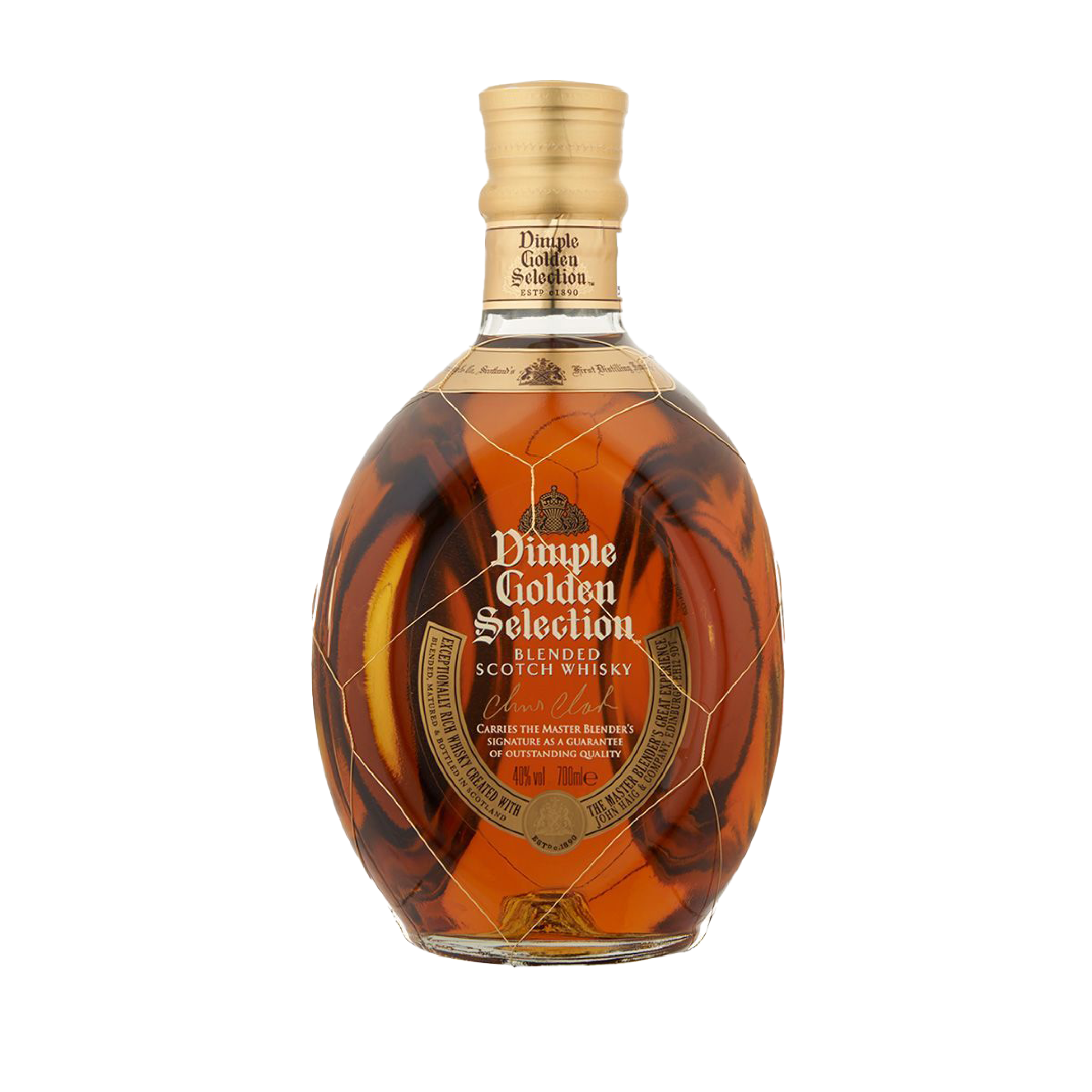 Dimple Golden Selection Blended Scotch Whiskey, 70cl