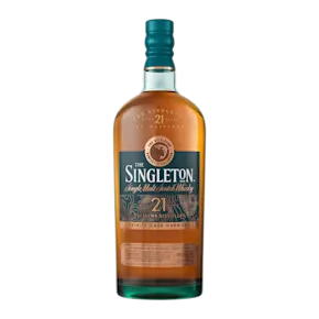The Singleton of Dufftown 21 Year Old, Single Malt Scotch Whisky Front of Bottle