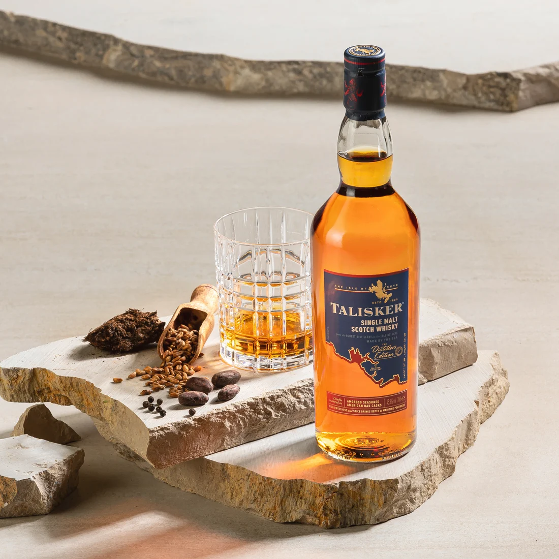 Talisker 2022 Distillers Edition Single Malt Scotch Whisky with Whisky Neat Serve