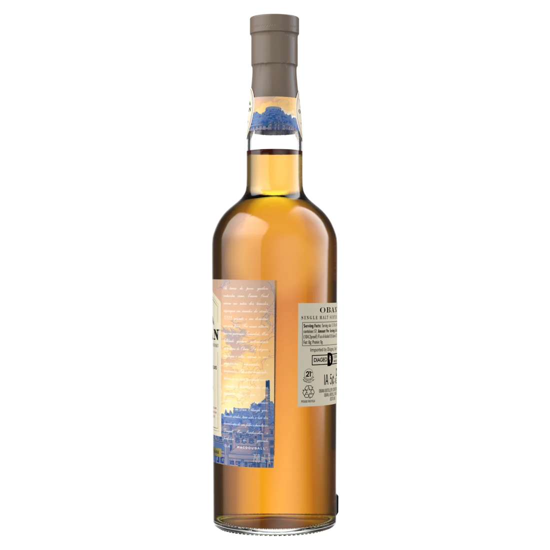 Oban Aged 15 Years Port Cask Finish Single Malt Scotch Whisky, 75cl - Left