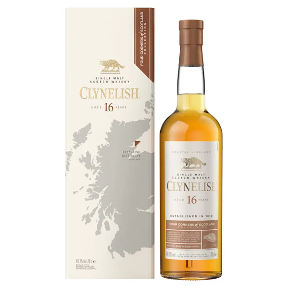 Clynelish 16 YO The 4 Corners of Scotland Collection Bottle with Box
