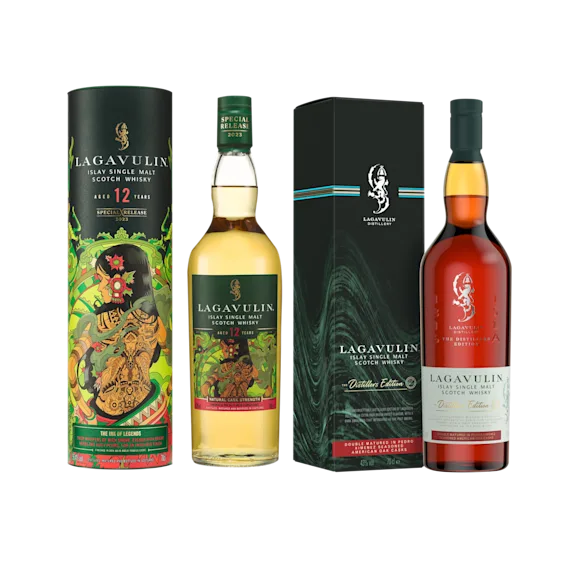 Lagavulin 12 Year Old Special Release 2023 & Lagavulin Distillers Edition, 2x70cl