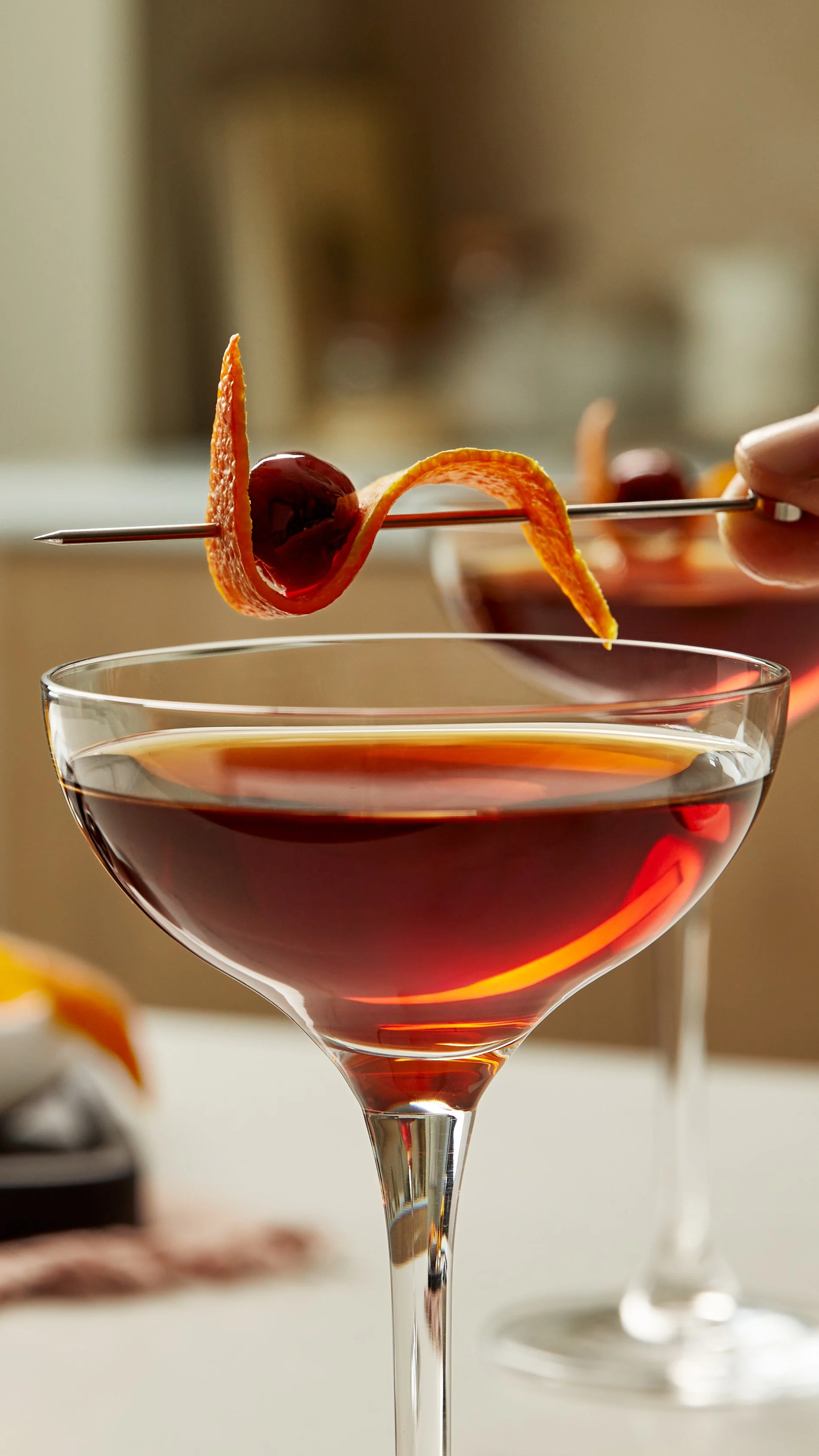 a Manhattan cocktail