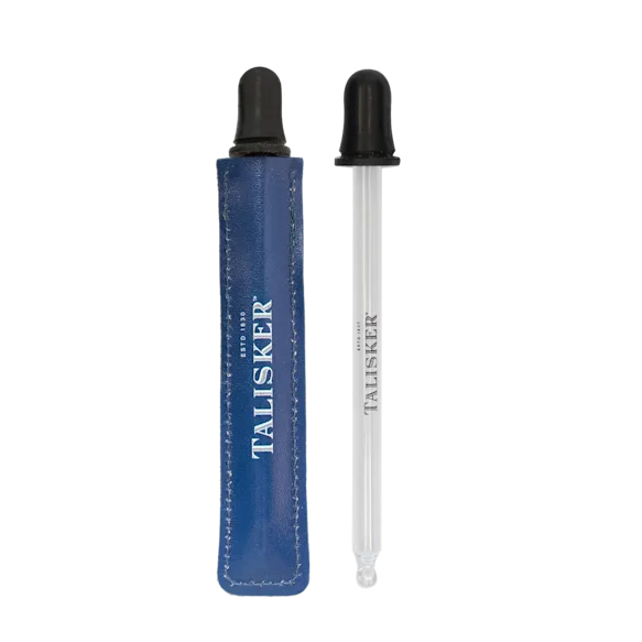 Talisker-Wassertropfer mit gebrandeter Hülle.