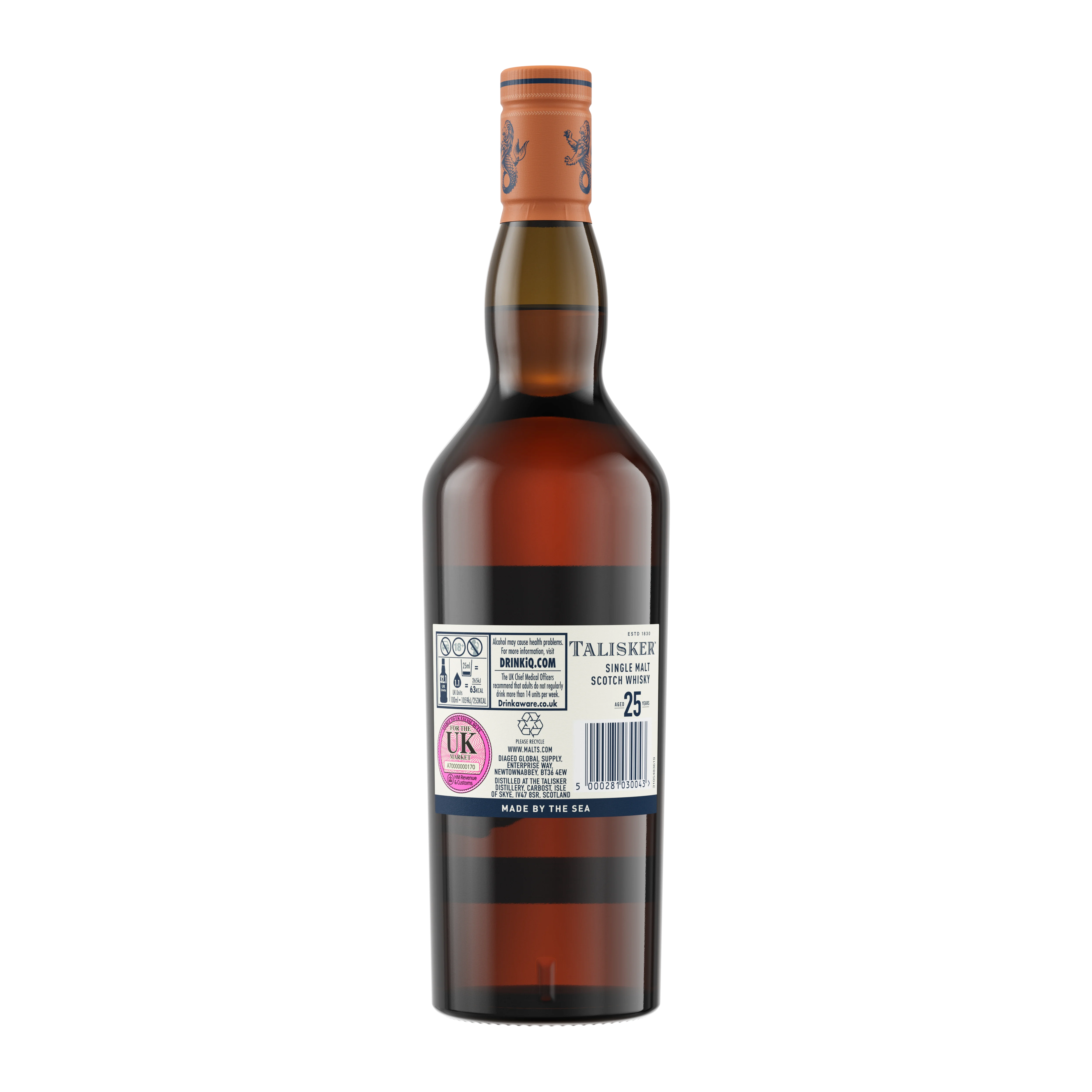 Talisker 25 Year Old Single Malt Scotch Whisky, 70cl