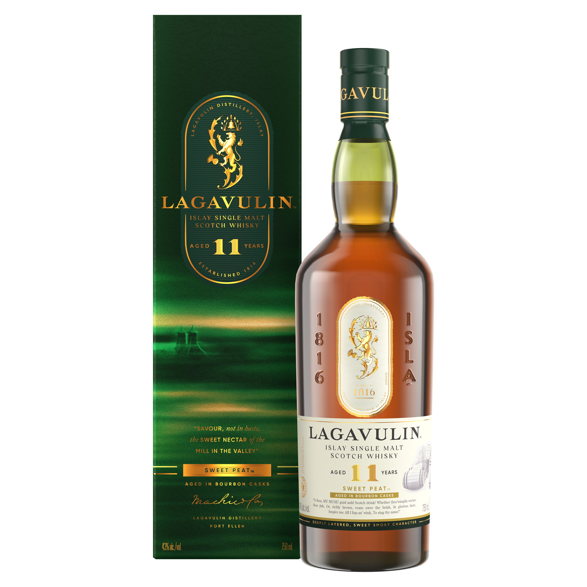 Lagavulin 11YO Sweet Peat – Islay Single Malt Scotch Whisky