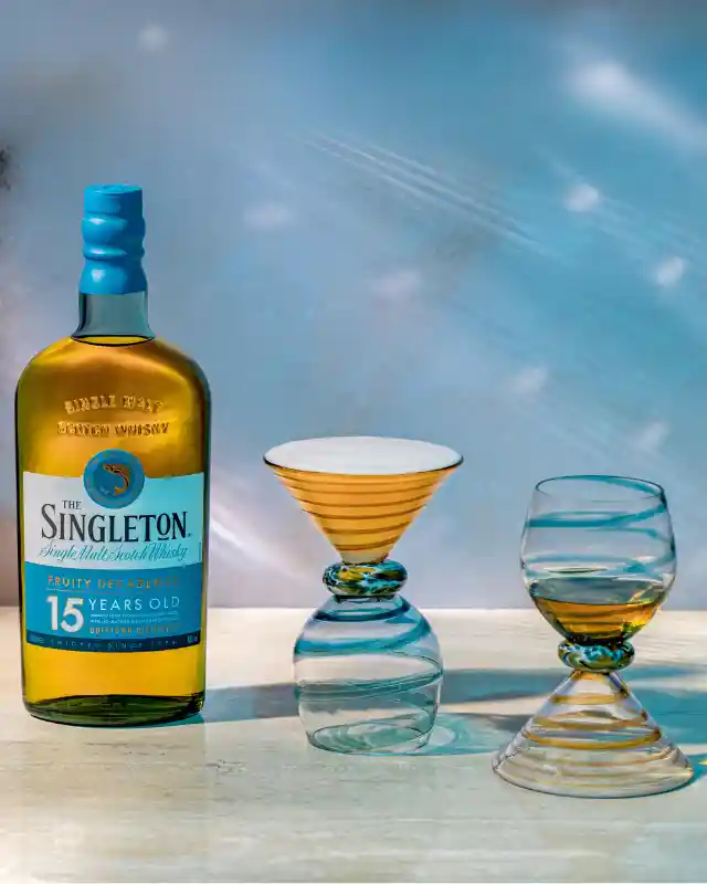 The Singleton 15 Year Old Bottle with 2 Henry Holland Glasses