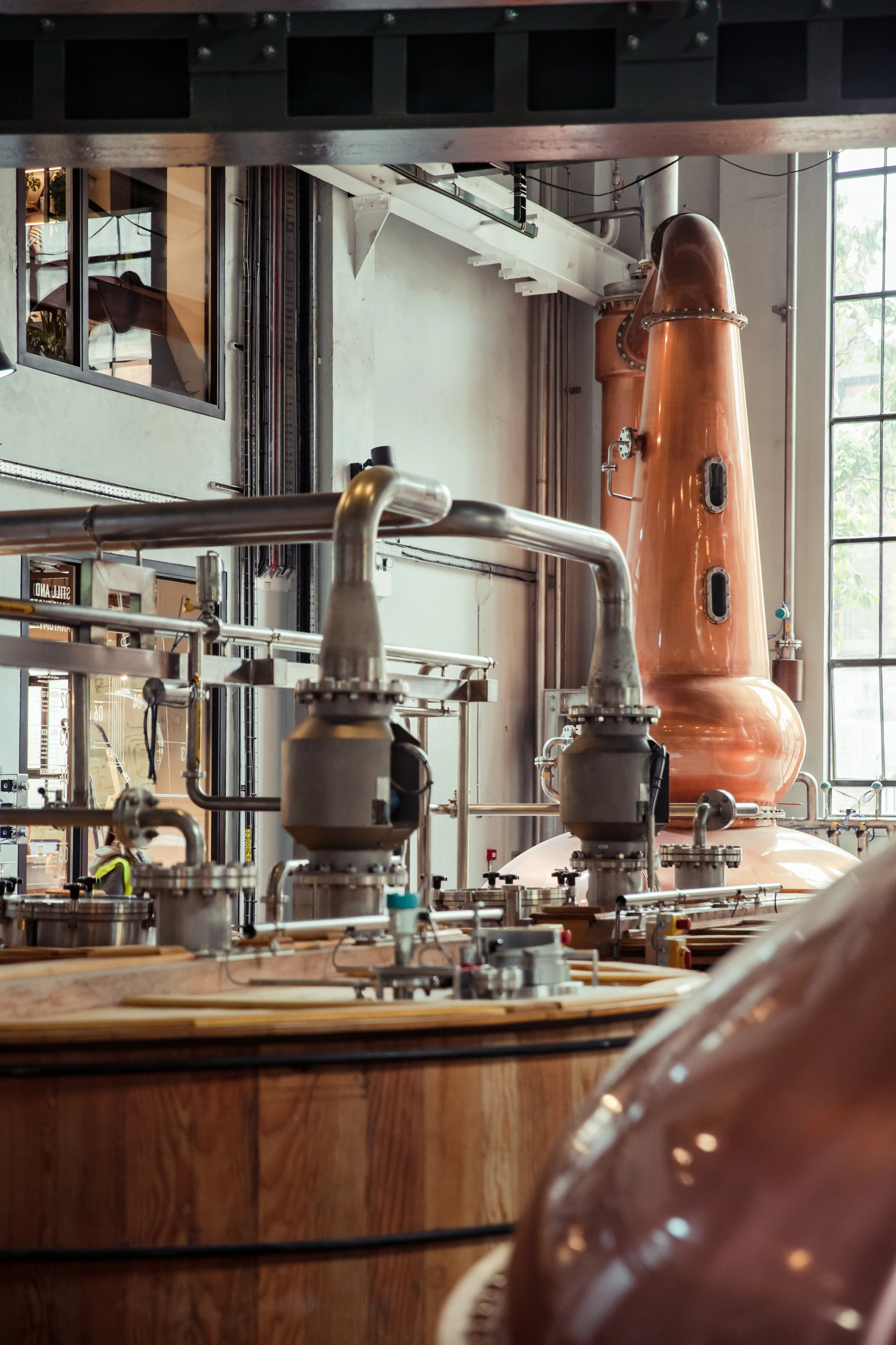 A look at a pot still in the roe and co irish distillery 