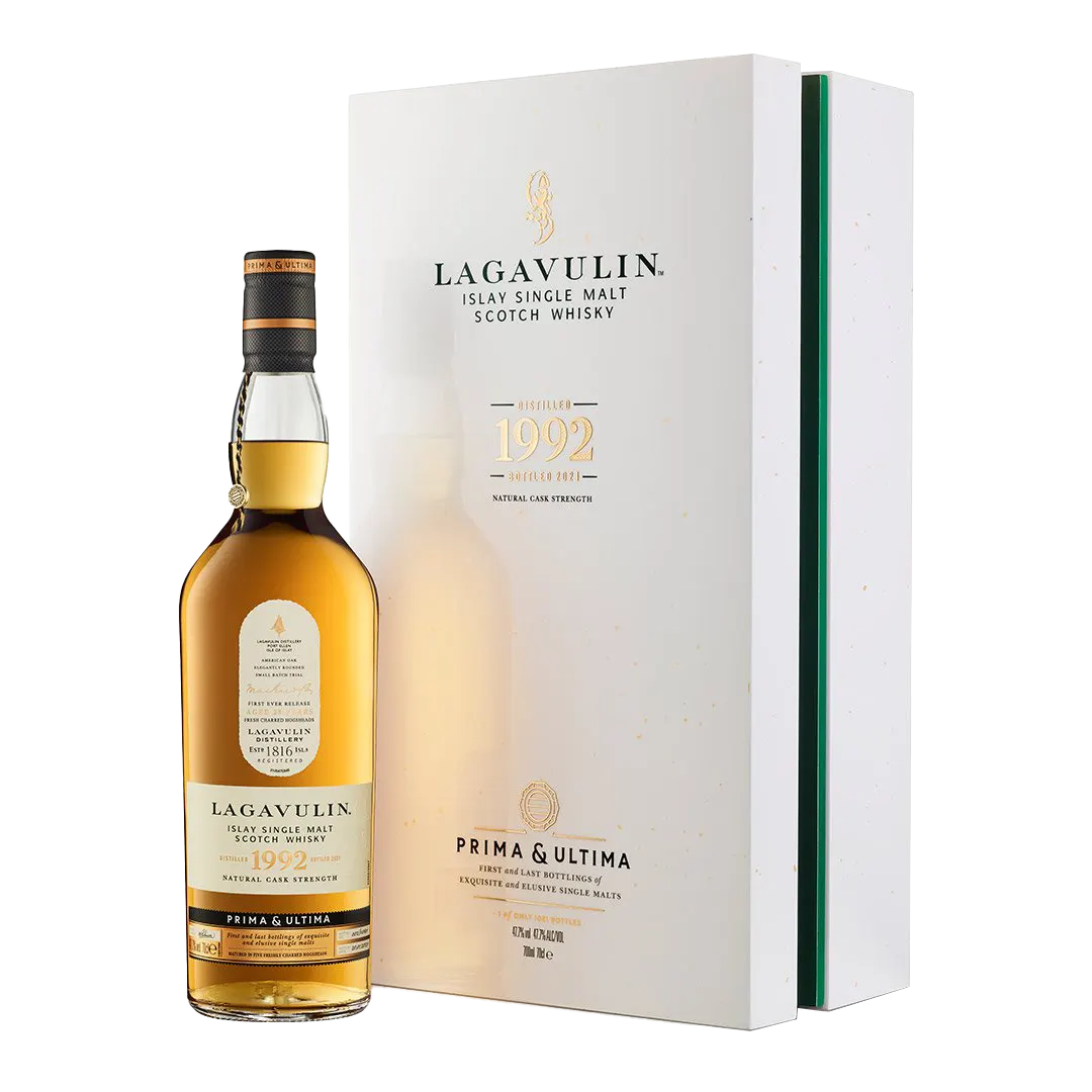 Lagavulin 1992 Single Malt Whisky - Prima & Ultima Second Release Front of Bottle