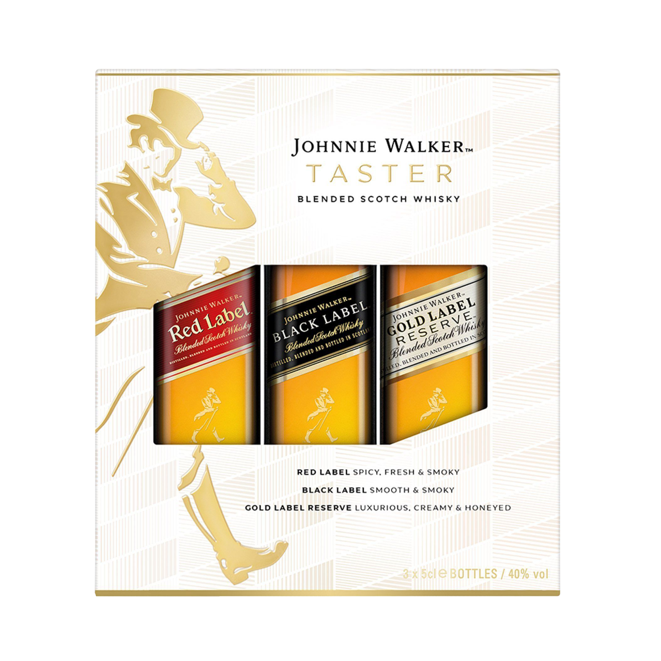 Johnnie Walker Blended Scotch Whisky Taster Pack, 3x5cl