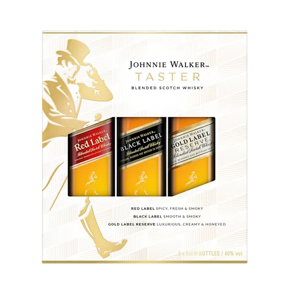 Johnnie Walker Blended Scotch Whisky Taster Pack, 3x5cl