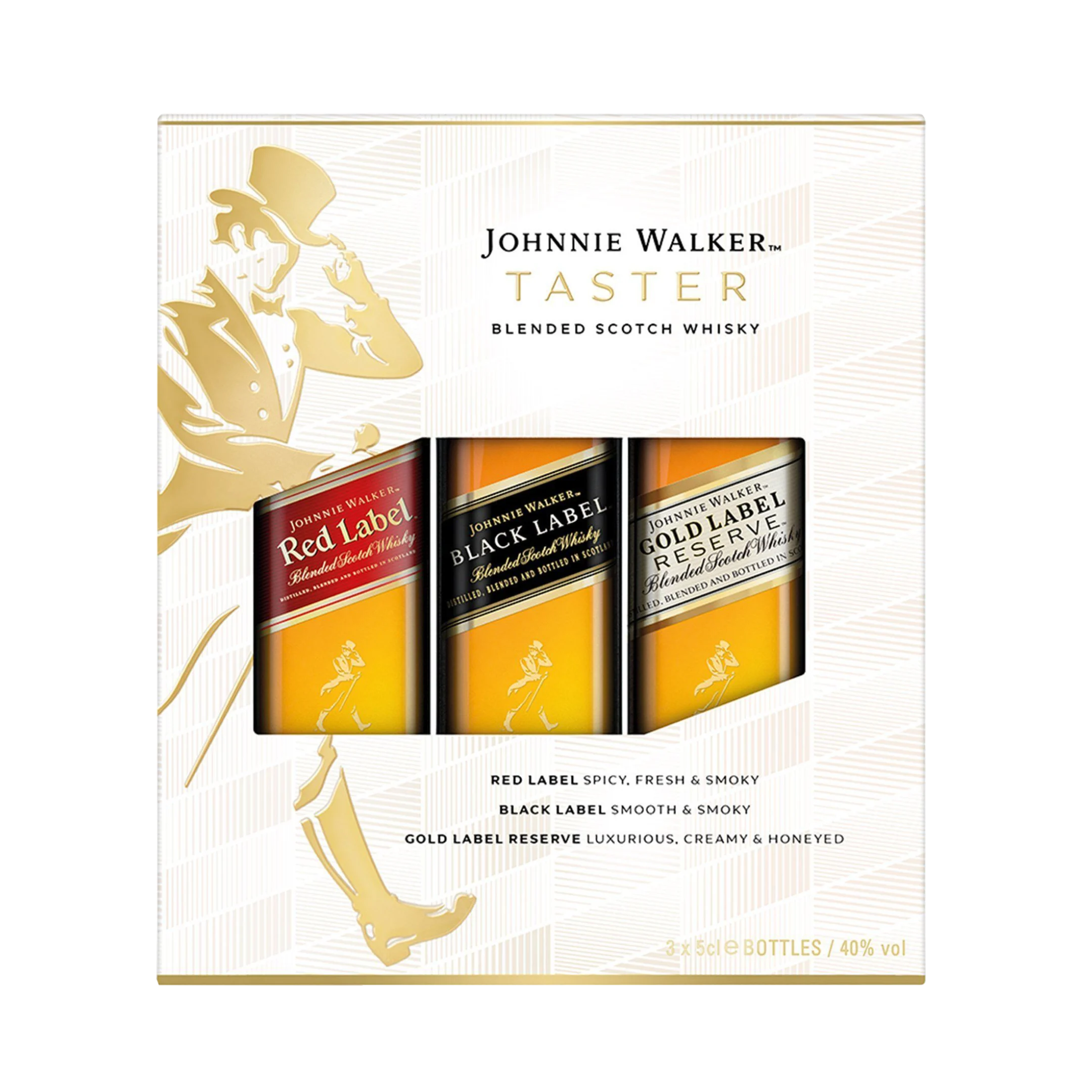 Johnnie Walker Blended Scotch Whisky Taster Pack, 3x5cl