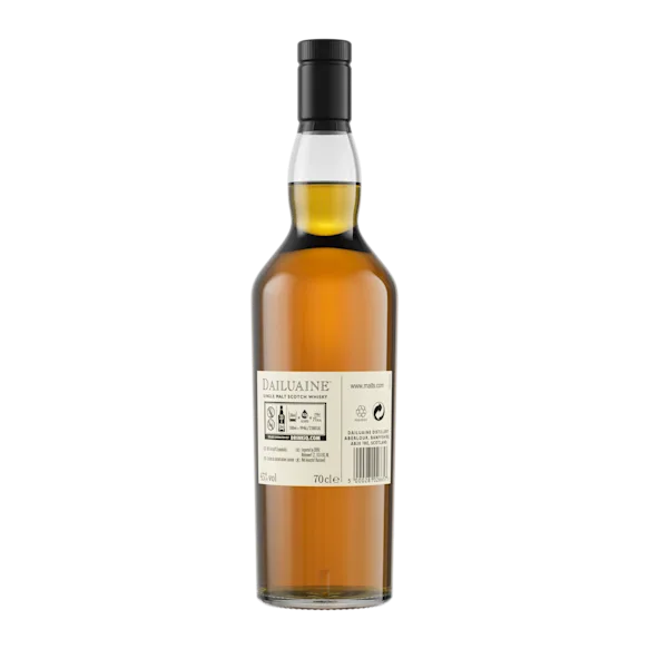 Dailuaine 16 Year Old Flora & Fauna Single Malt Whisky, 70cl - Back of bottle