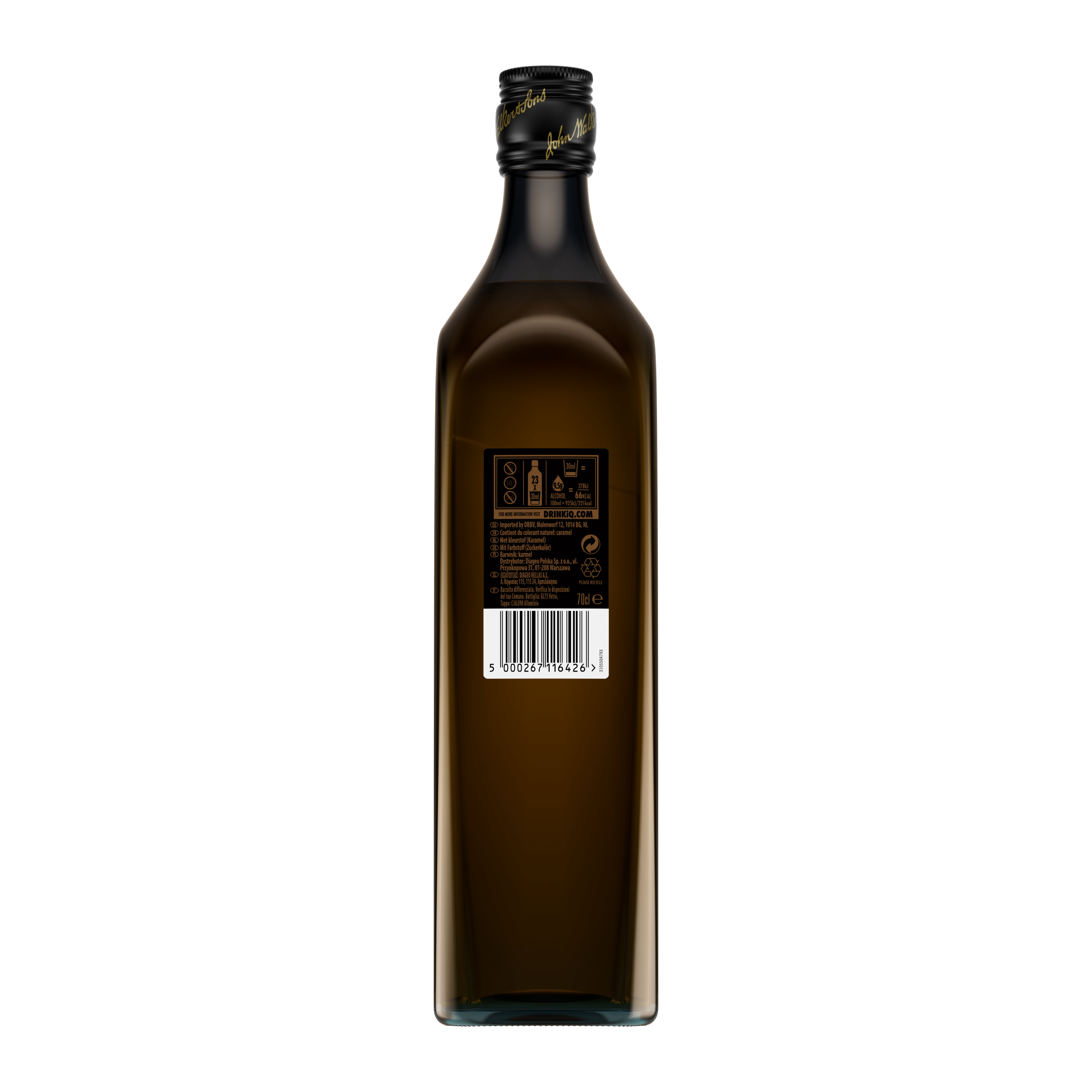 Johnnie Walker Double Black Blended Scotch Whisky, 70cl Back 