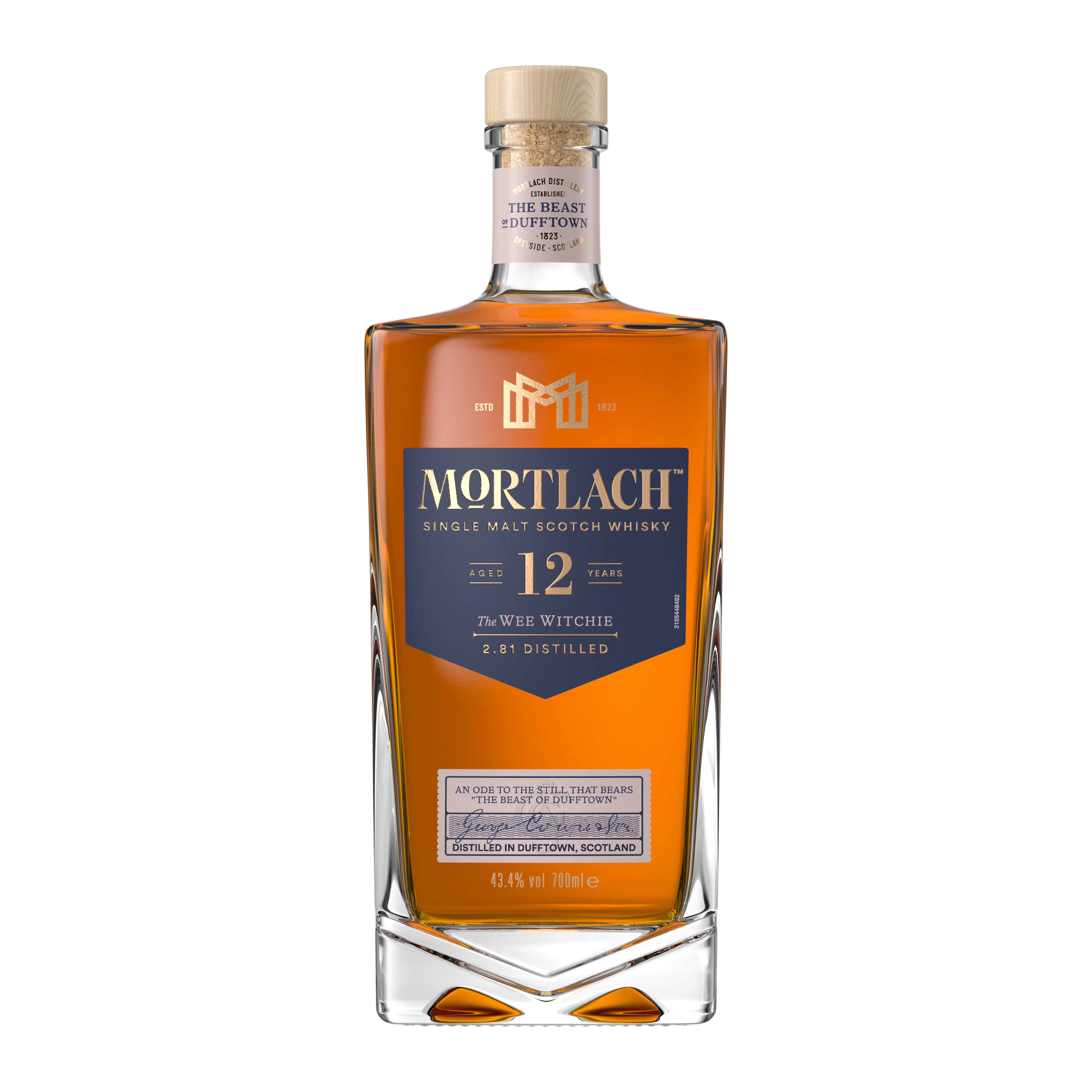 Mortlach 12 Jaar Oude Single Malt Scotch Whisky, 70cl
