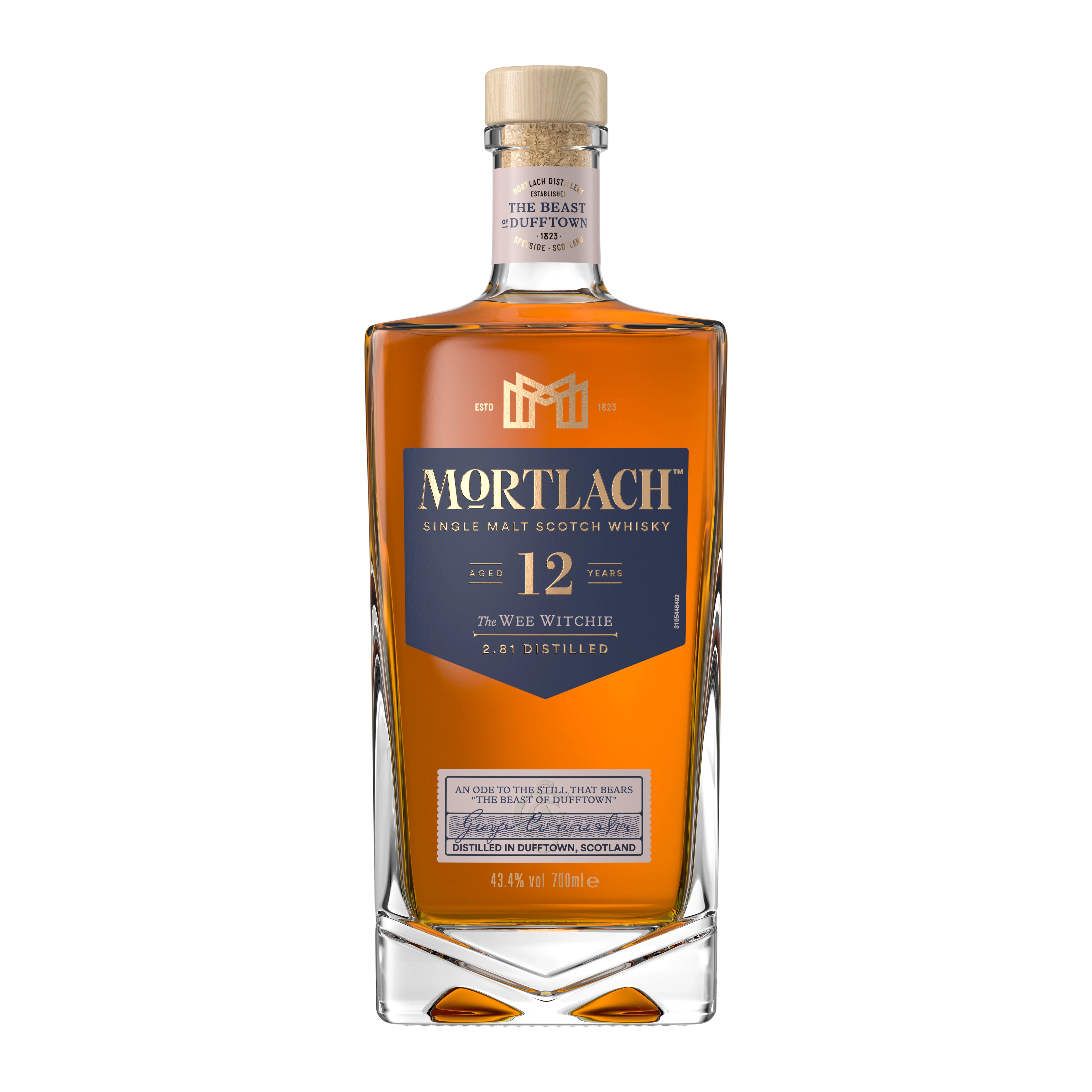 Mortlach 12 Jaar Oude Single Malt Scotch Whisky, 70cl