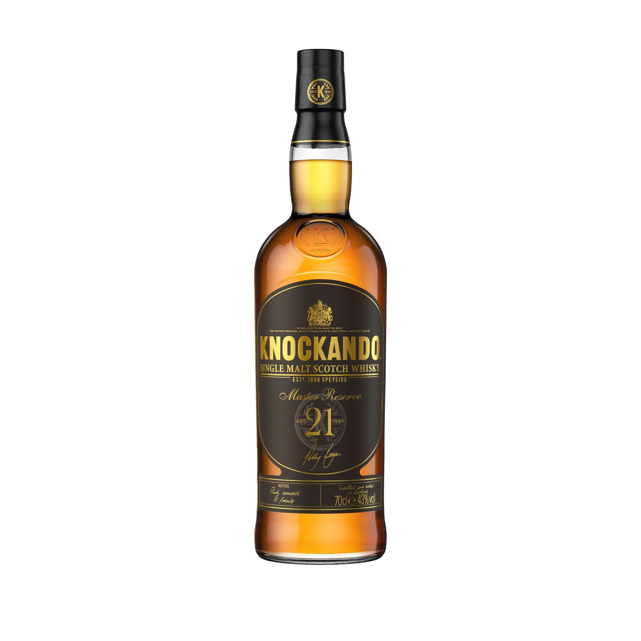 Knockando 21 Jaar Oude Single Malt Scotch Whisky 70cl