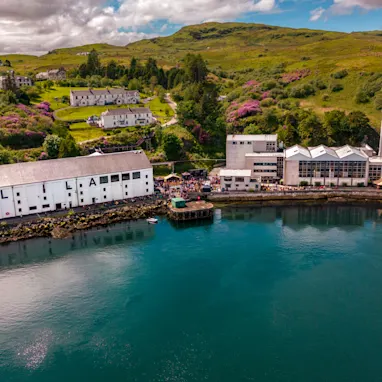 Caol Ila Distillery from the sea