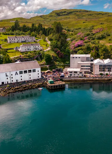 Caol Ila Distillery from the sea