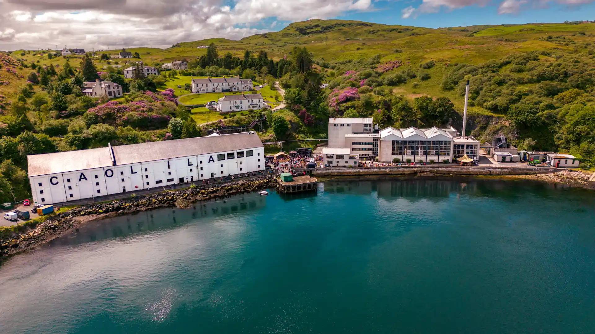 Caol Ila Distillery from the sea