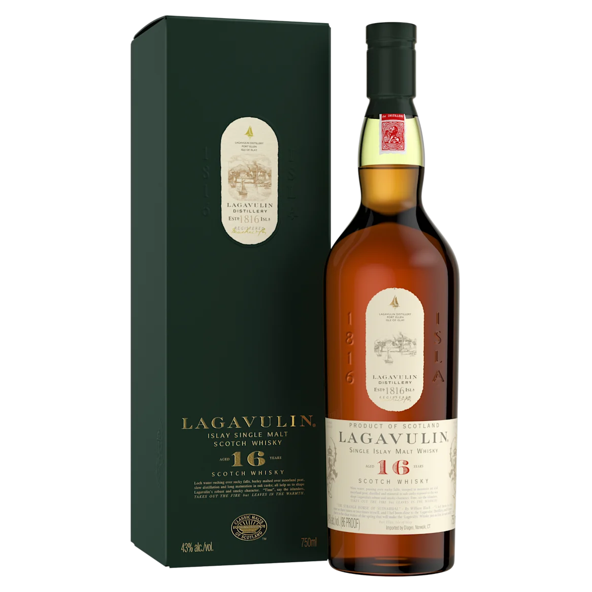 Lagavulin 16 Year Old Single Malt Scotch Whisky | Malts | Malts