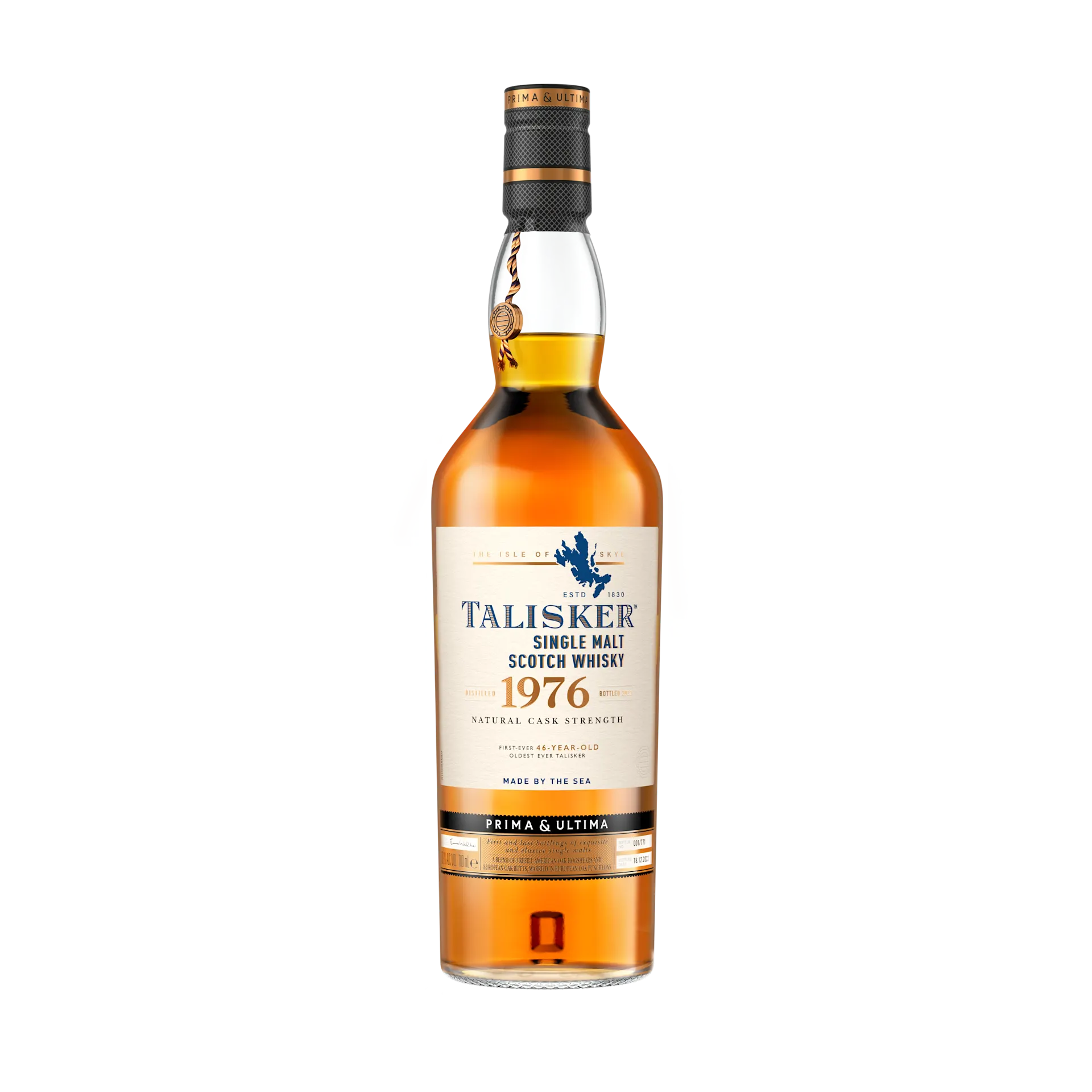 Talisker 1976 Single Malt Scotch Whisky Prima & Ultima Fourth Release Front of Bottle