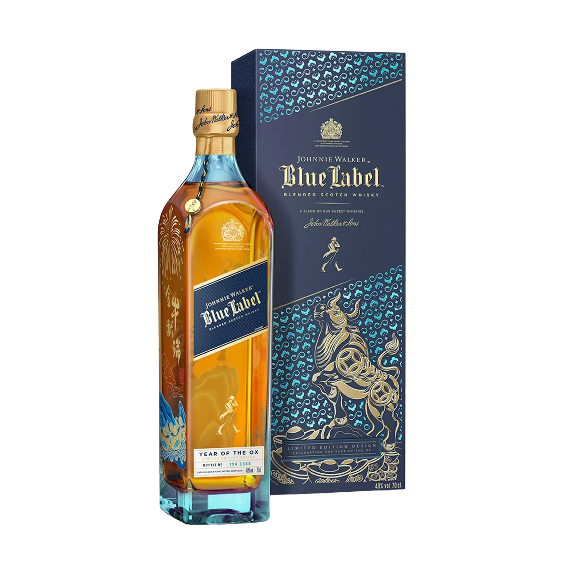 Johnnie Walker Blue Label Year of the Ox Blended Scotch Whisky, 70cl