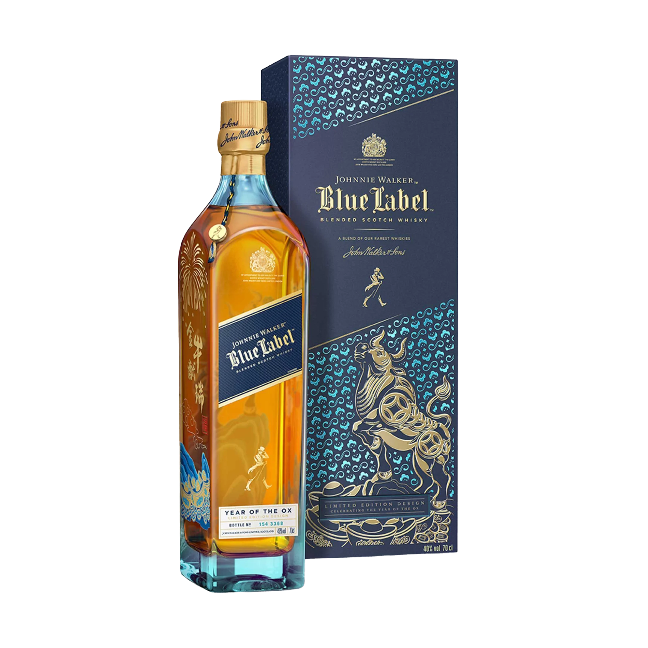 Johnnie Walker Blue Label Year of the Ox Blended Scotch Whisky, 70cl