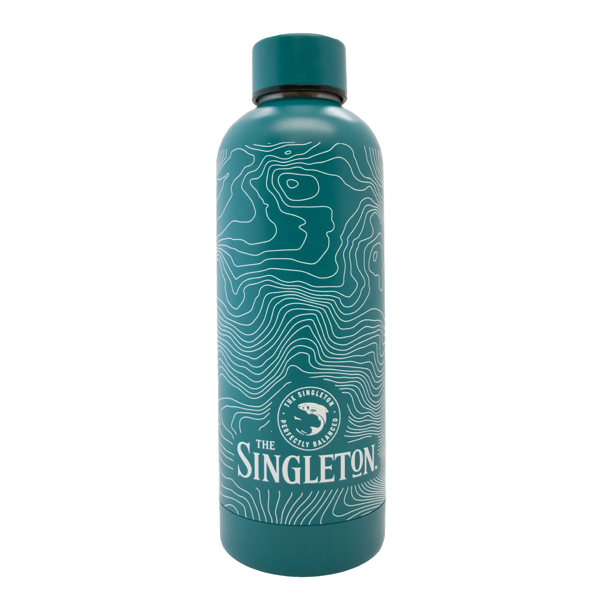 Die Wasserflasche der Marke Singleton.