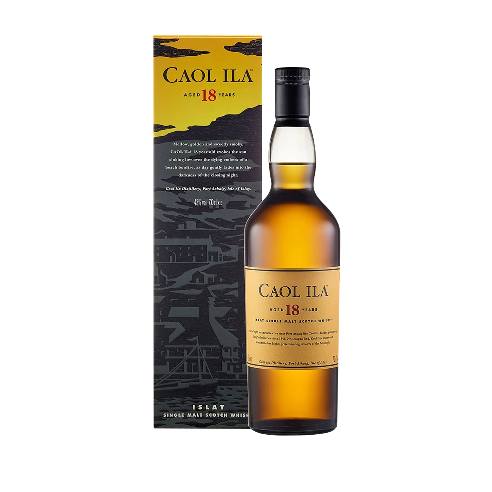 Caol Ila 18 year old Islay Single Malt Scotch Whisky 70cl