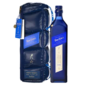 Johnnie Walker Blue Label Ice Chalet Front Bottle Image