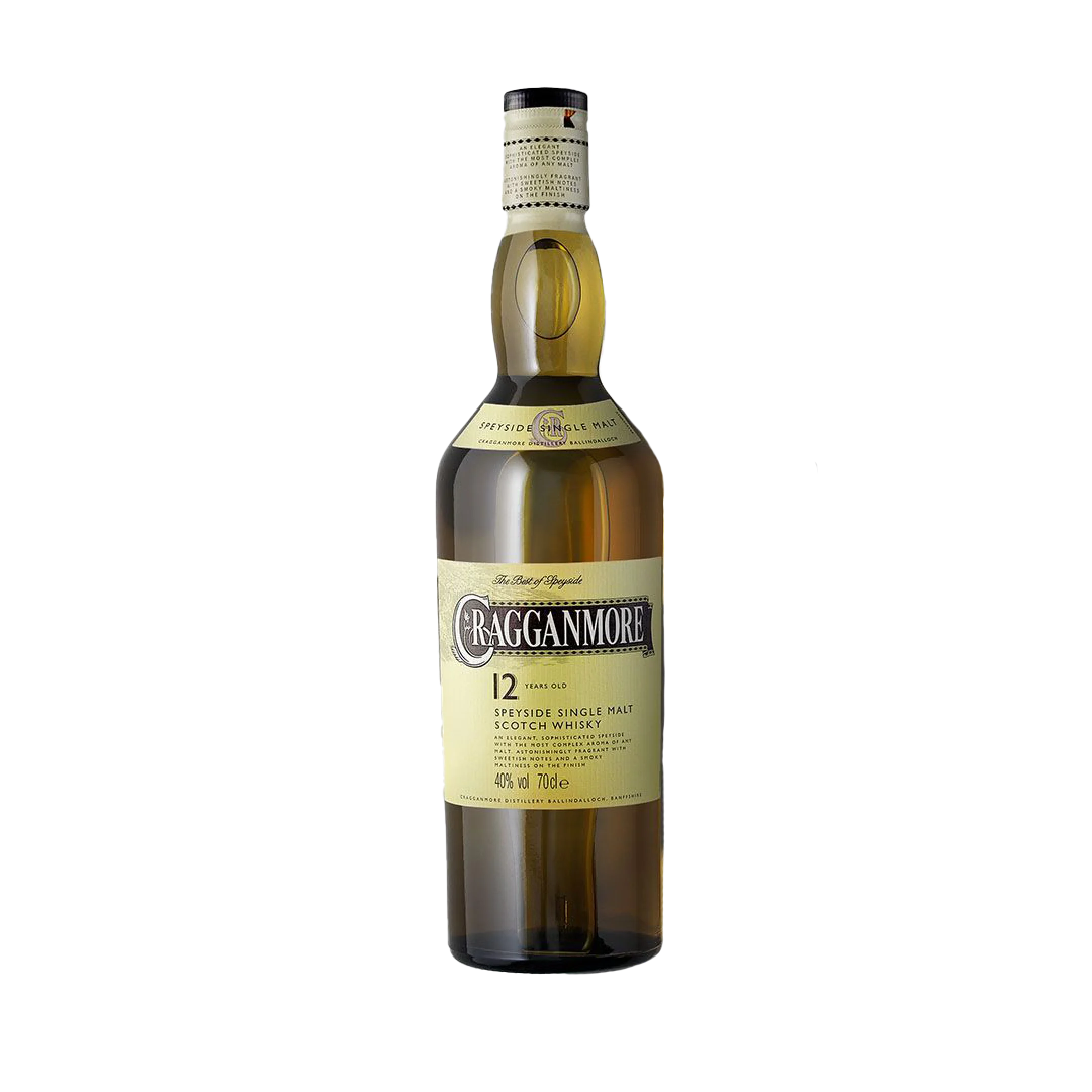 Cragganmore 12 Year Old Single Malt Scotch Whisky, 70cl